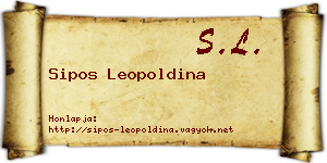 Sipos Leopoldina névjegykártya